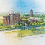 Artist’s rendering of Papa Doug Manchester’s plans for Mission Valley.