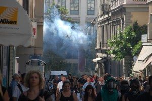 Photo by Jim Bliesner of Athens' Sept.25 & 26 Democracy vs Capitalism Confrontation - 111