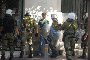 Photo by Jim Bliesner of Athens' Sept.25 & 26 Democracy vs Capitalism Confrontation - 127