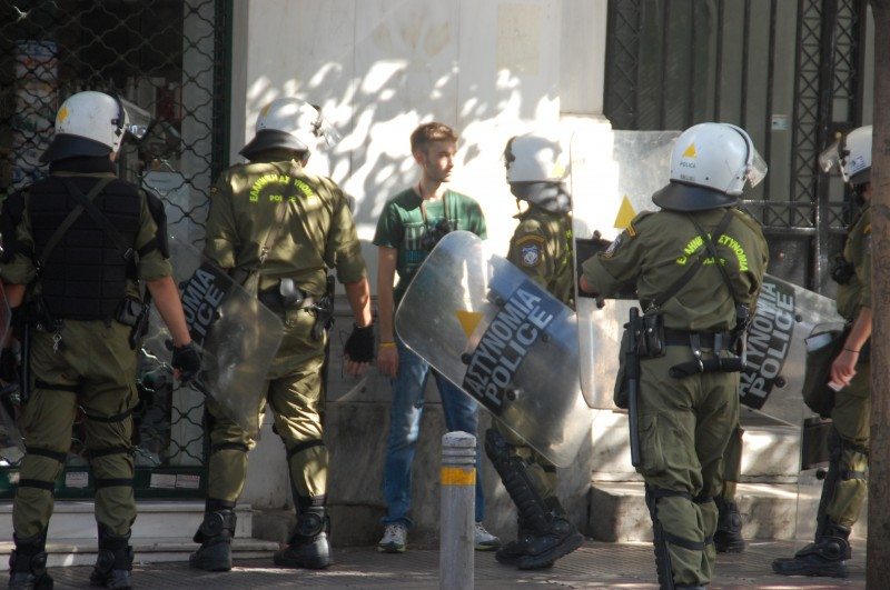 Photo by Jim Bliesner of Athens' Sept.25 & 26 Democracy vs Capitalism Confrontation - 127