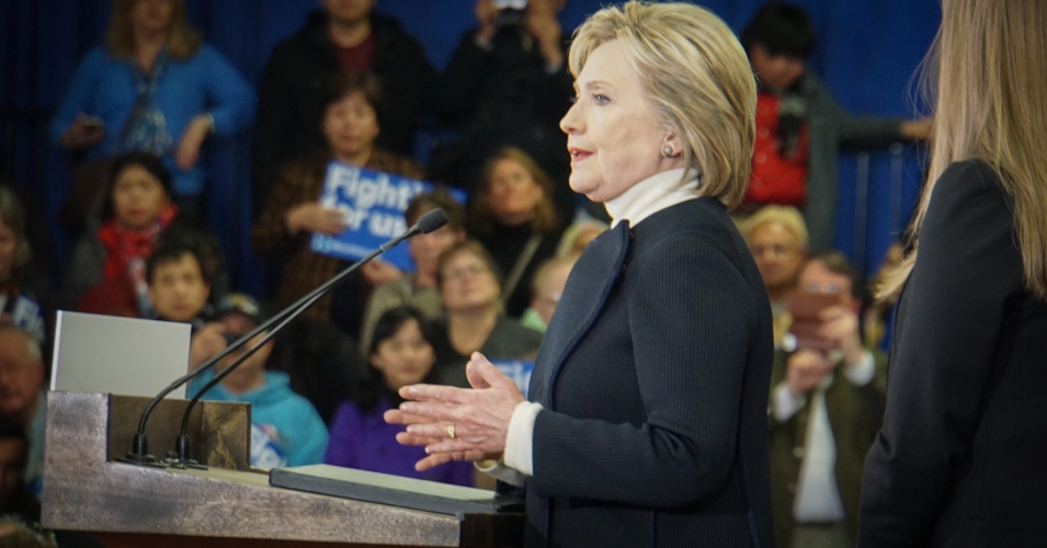 Hilary Clinton on 2016-02-09 at Presidential Campaign New Hampshire USA Hilary Clinton on 2016-02-09 at Presidential Campaign New Hampshire USA